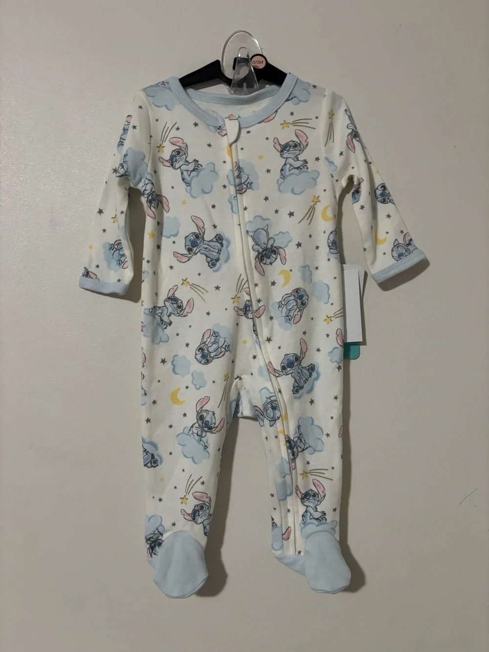 Disney Baby Stitch Pajamas Size 0-3M